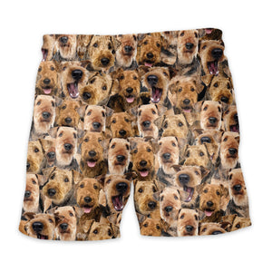 Airedale Terrier Full Face Hawaiian Shirt & Shorts