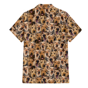 Airedale Terrier Full Face Hawaiian Shirt & Shorts