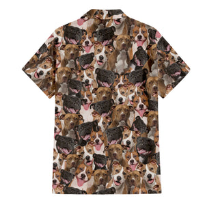 American Staffordshire Terrier Full Face Hawaiian Shirt & Shorts