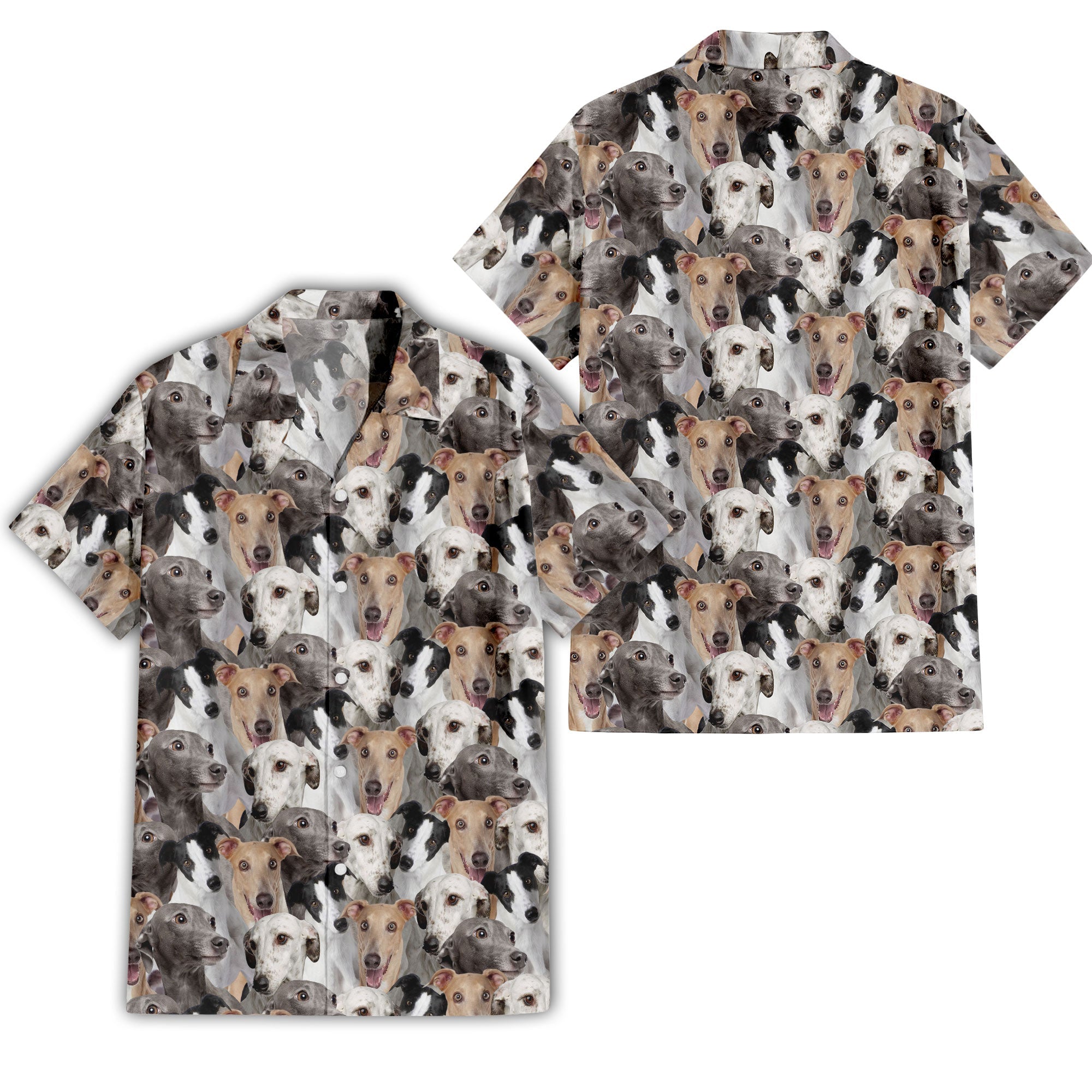 Greyhound Full Face Hawaiian Shirt & Shorts