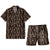 Flat Coated Retriever Full Face Hawaiian Shirt & Shorts