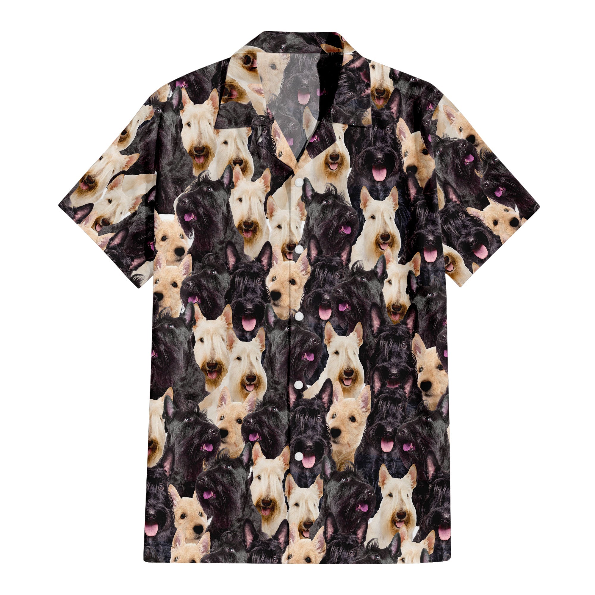 Scottish Terrier Full Face Hawaiian Shirt & Shorts