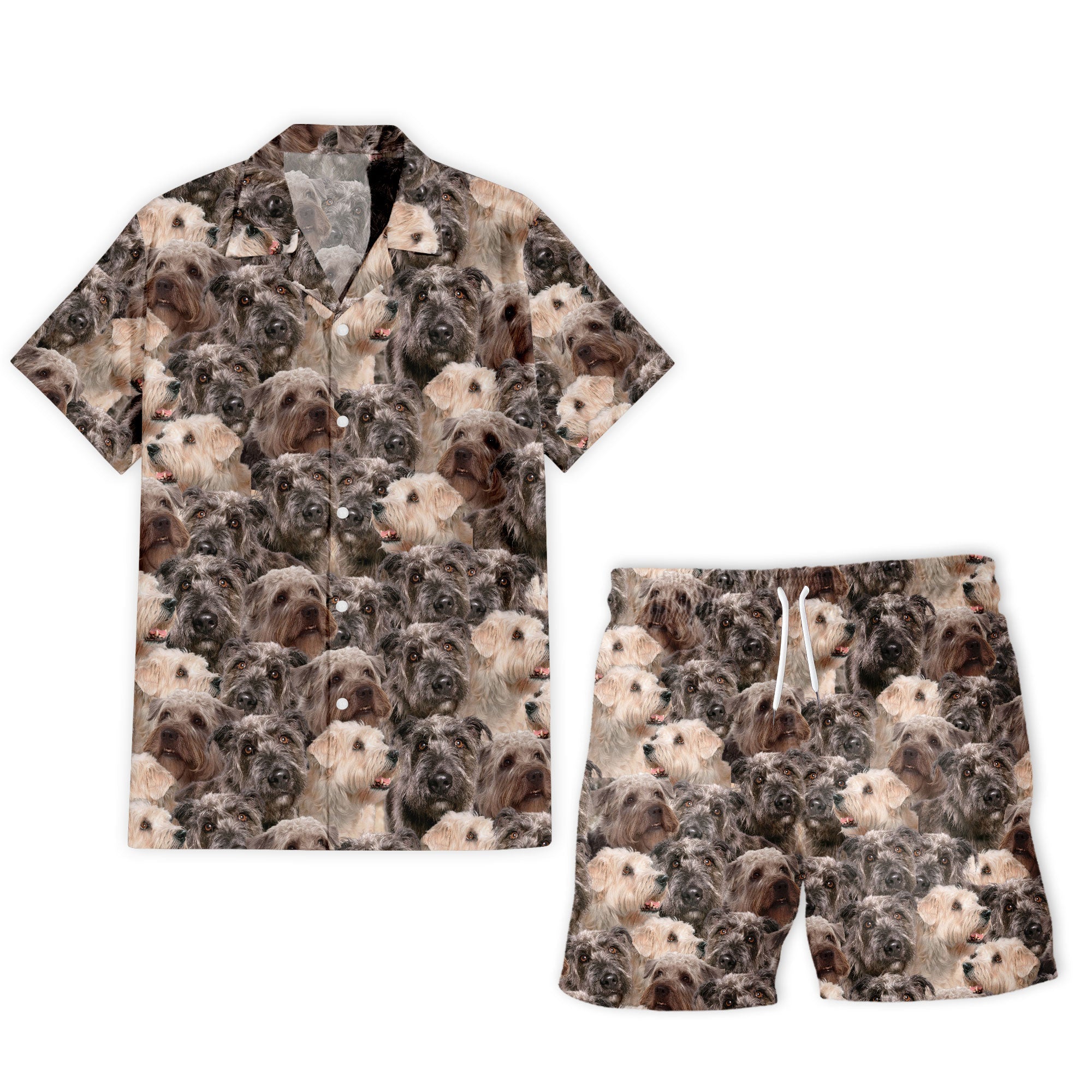Glen Of Imaal Terrier Full Face Hawaiian Shirt & Shorts