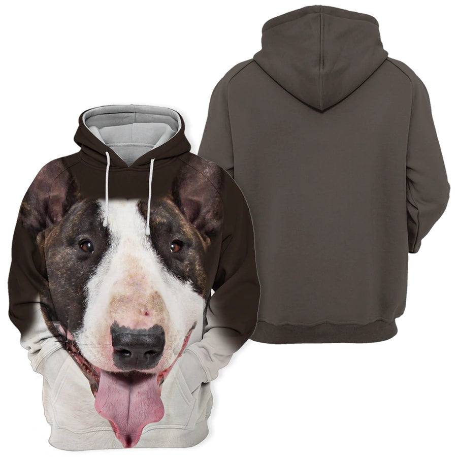 Bull Terrier 2 - Unisex 3D Graphic Hoodie