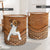 Jack Russell Terrier Rattan Texture Laundry Basket