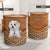 Maltese Terrier Rattan Texture Laundry Basket