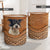 Mutts Dog Rattan Texture Laundry Basket