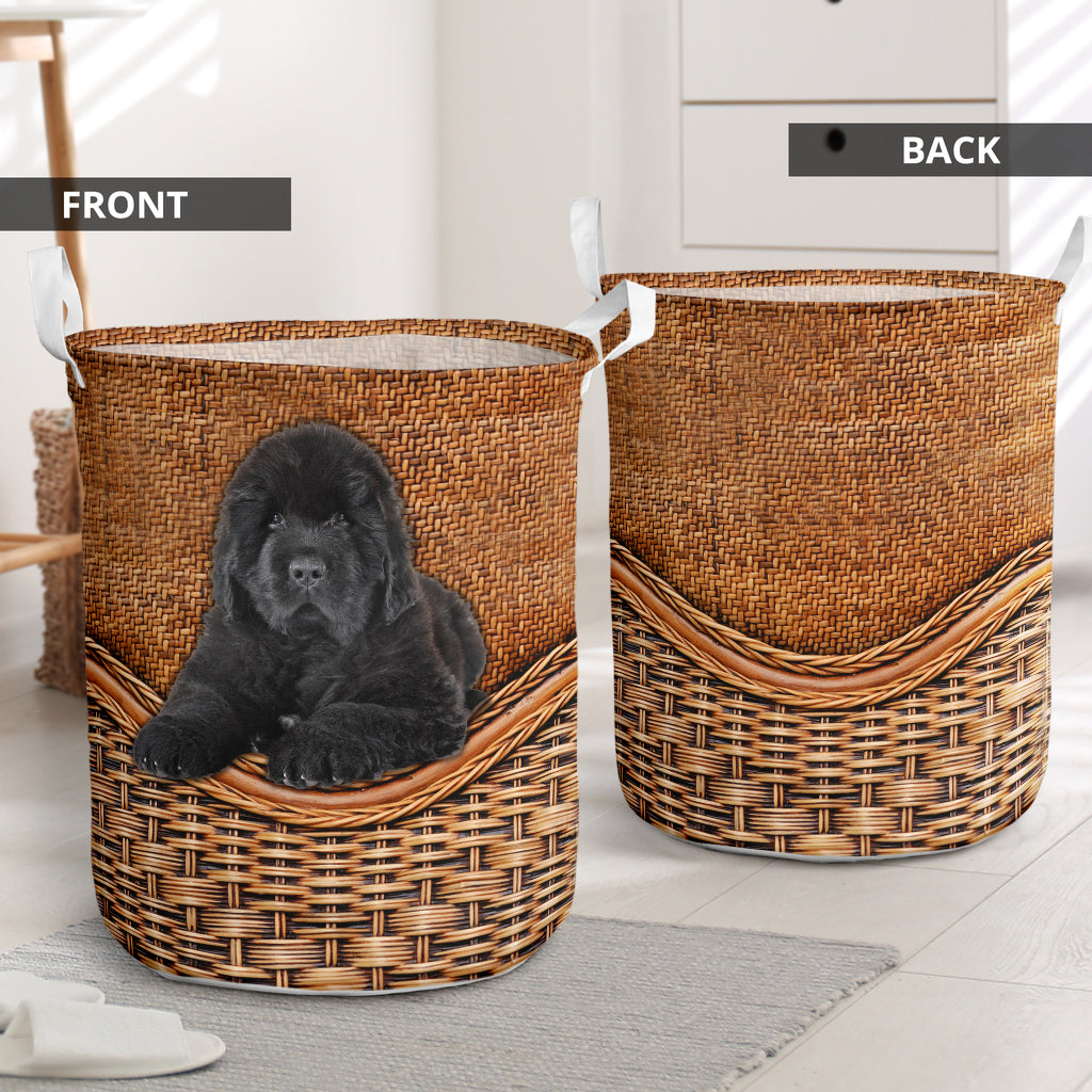 Newfoundland Rattan Texture Laundry Basket