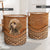 Poodle Rattan Texture Laundry Basket