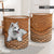 Samoyed Rattan Texture Laundry Basket