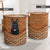 Scottish Terrier Rattan Texture Laundry Basket