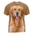Golden Retriever 2 - 3D Graphic T-Shirt