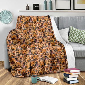 Airedale Terrier Full Face Blanket