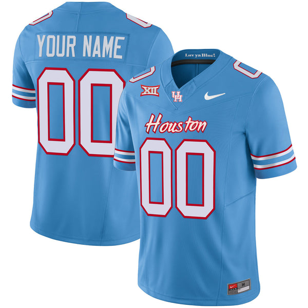 Houston Cougars 2024 Oilers Inspired Vapor Limited Custom Jersey V3 - All Stitched
