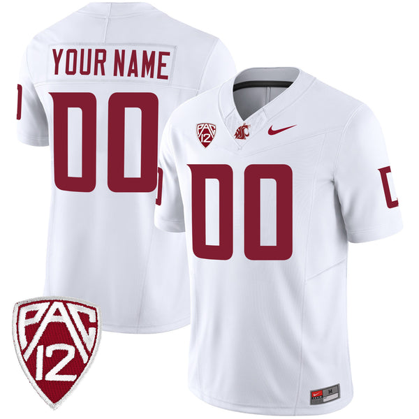 Washington State Cougars Vapor Limited Custom Jersey - All Stitched