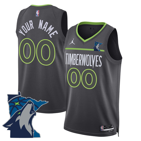 Minnesota Timberwolves Swingman Custom Jersey - Minnesota Patch - All Stitched