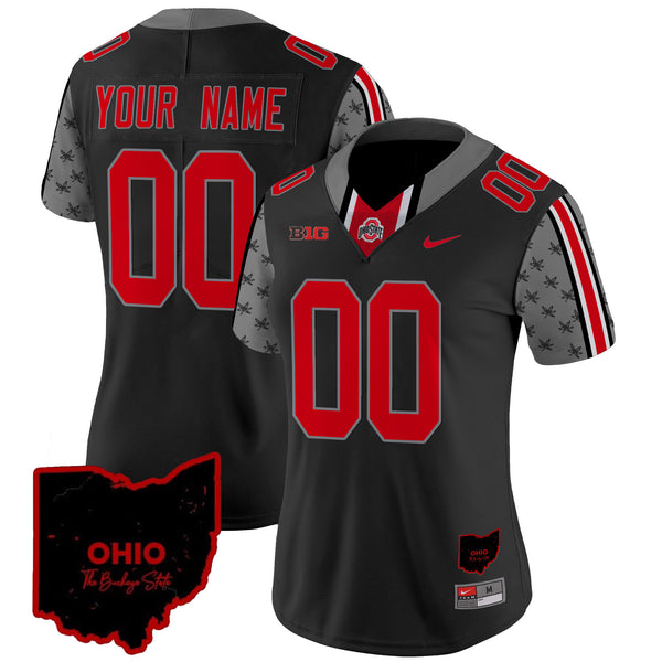 Ohio State Buckeyes 2024 Home Patch Vapor Limited Custom Jersey - All Stitched