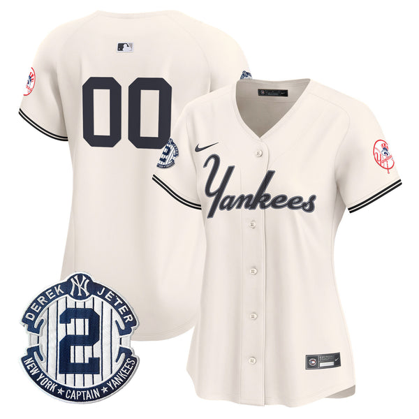 Yankees Throwback Vapor Premier Limited Custom Jersey V2 - All Stitched