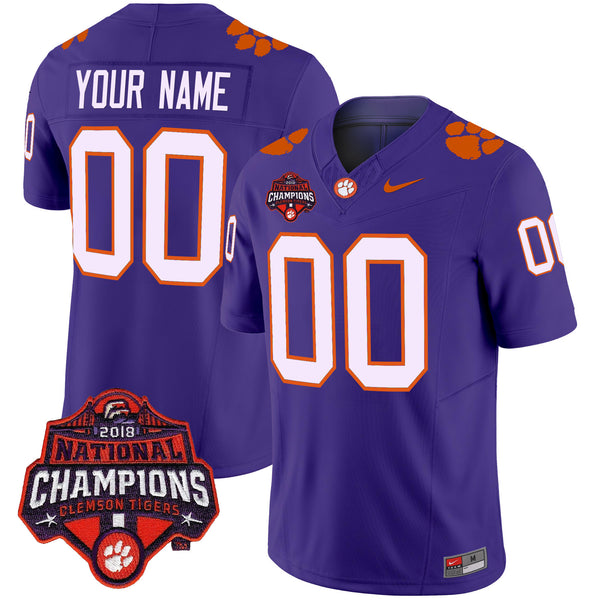 Clemson Tigers Vapor Limited Custom Jersey - All Stitched