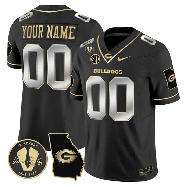 Georgia Bulldogs 2025 Vapor Limited Custom Jersey V3 - Georgia Map - All Stitched