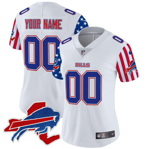 Bills American Style Vapor Limited Custom Jersey - All Stitched