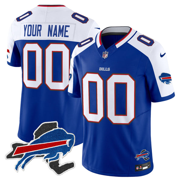 Bills New York Patch Vapor Limited Custom Jersey V3 - All Stitched