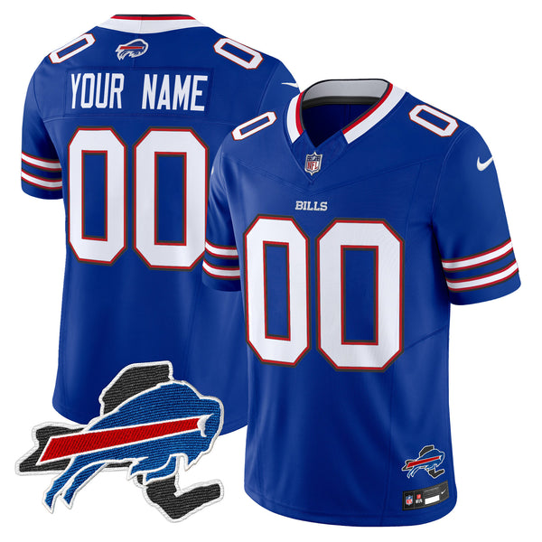 Bills New York Patch Vapor Limited Custom Jersey V3 - All Stitched