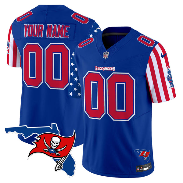 Buccaneers American Style Vapor Limited Custom Jersey - All Stitched