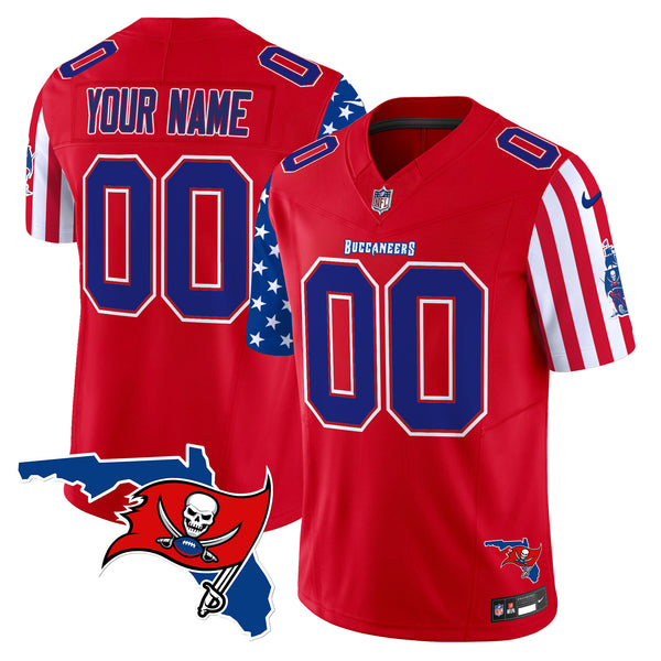 Buccaneers American Style Vapor Limited Custom Jersey - All Stitched