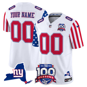 New York Giants American Style Vapor Limited Custom Jersey - All Stitched