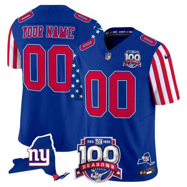 New York Giants American Style Vapor Limited Custom Jersey - All Stitched