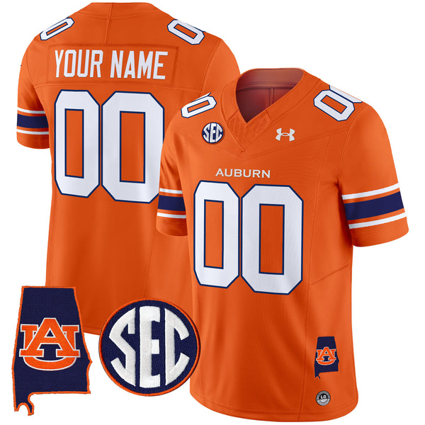 Auburn Tigers 2025 Alabama Patch Vapor Limited Custom Jersey - All Stitched