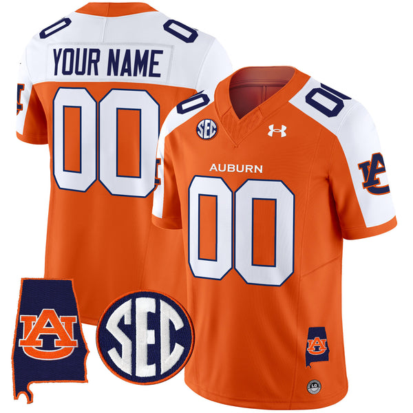 Auburn Tigers 2025 Alabama Patch Vapor Limited Custom Jersey - All Stitched