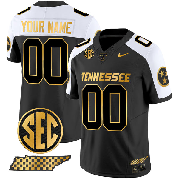 Tennessee Volunteers 2024 Gold Vapor Limited Custom Jersey - All Stitched