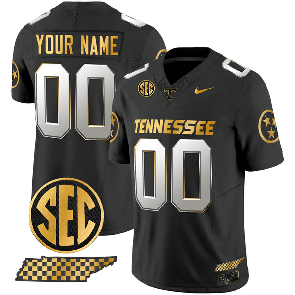 Tennessee Volunteers 2024 Gold Vapor Limited Custom Jersey - All Stitched