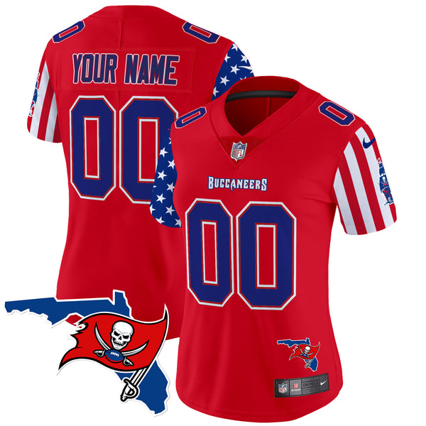 Buccaneers American Style Vapor Limited Custom Jersey - All Stitched