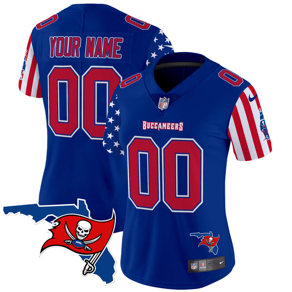 Buccaneers American Style Vapor Limited Custom Jersey - All Stitched