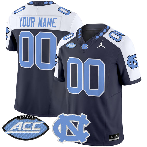 North Carolina Tar Heels 2025 Vapor Limited Custom Jersey - All Stitched