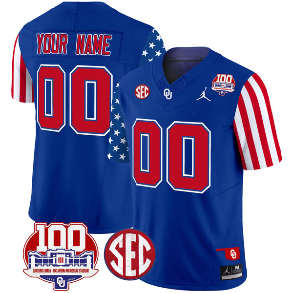Oklahoma Sooners American Style Vapor Limited Custom Jersey - All Stitched