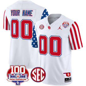 Oklahoma Sooners American Style Vapor Limited Custom Jersey - All Stitched