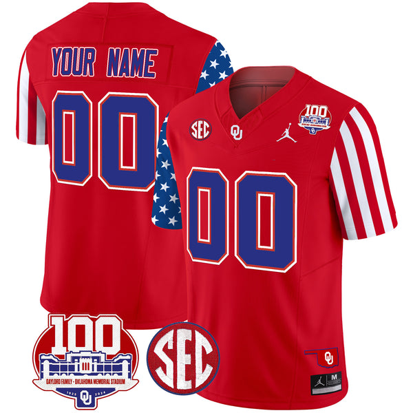 Oklahoma Sooners American Style Vapor Limited Custom Jersey - All Stitched