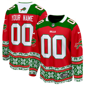 Bills 2024 Christmas Premier Breakaway Custom Jersey - All Printed