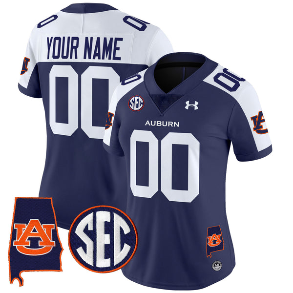 Auburn Tigers 2025 Alabama Patch Vapor Limited Custom Jersey - All Stitched