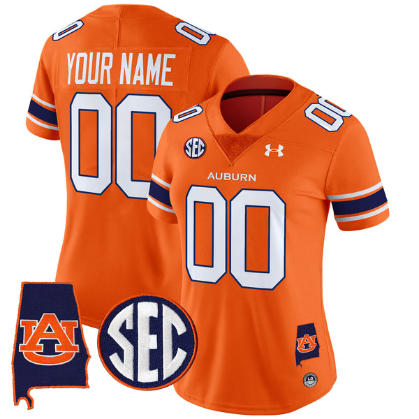 Auburn Tigers 2025 Alabama Patch Vapor Limited Custom Jersey - All Stitched
