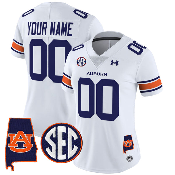 Auburn Tigers 2025 Alabama Patch Vapor Limited Custom Jersey - All Stitched