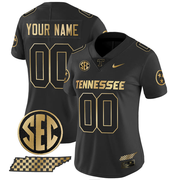 Tennessee Volunteers 2024 Gold Vapor Limited Custom Jersey - All Stitched