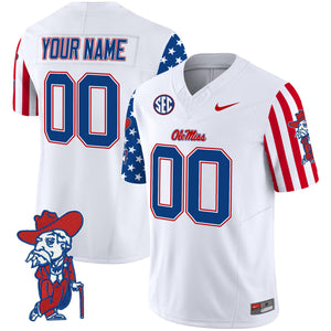 Ole Miss Rebels American Style Vapor Limited Custom Jersey - All Stitched