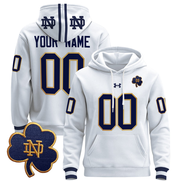 Notre Dame Fighting Irish 2025 Custom Pullover Hoodie - All Stitched