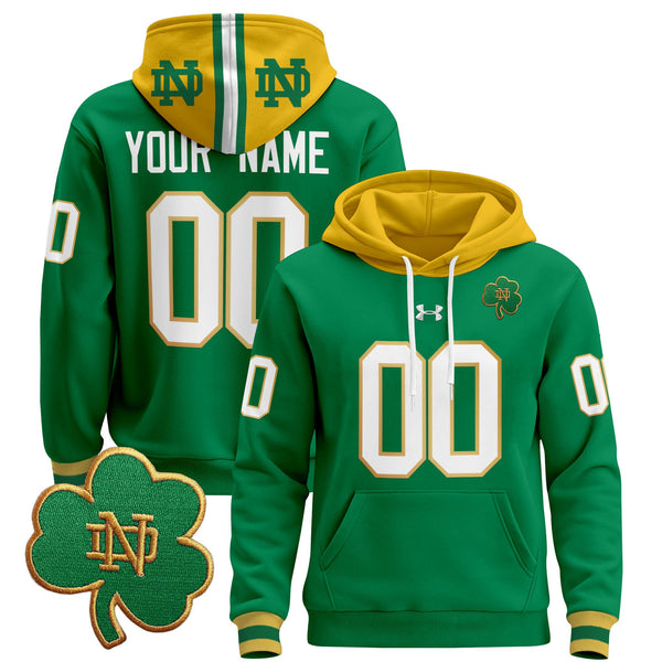 Notre Dame Fighting Irish 2025 Custom Pullover Hoodie - All Stitched