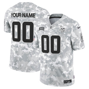 Minnesota Vikings 2024 Salute to Service Vapor Limited Custom Jersey - All Stitched